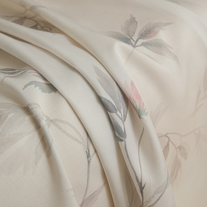 91家纺网 家纺一手货源 找家纺 禾时 2026春夏新款50s莱赛尔天丝床单三件套床单单件 棠宋（棕）