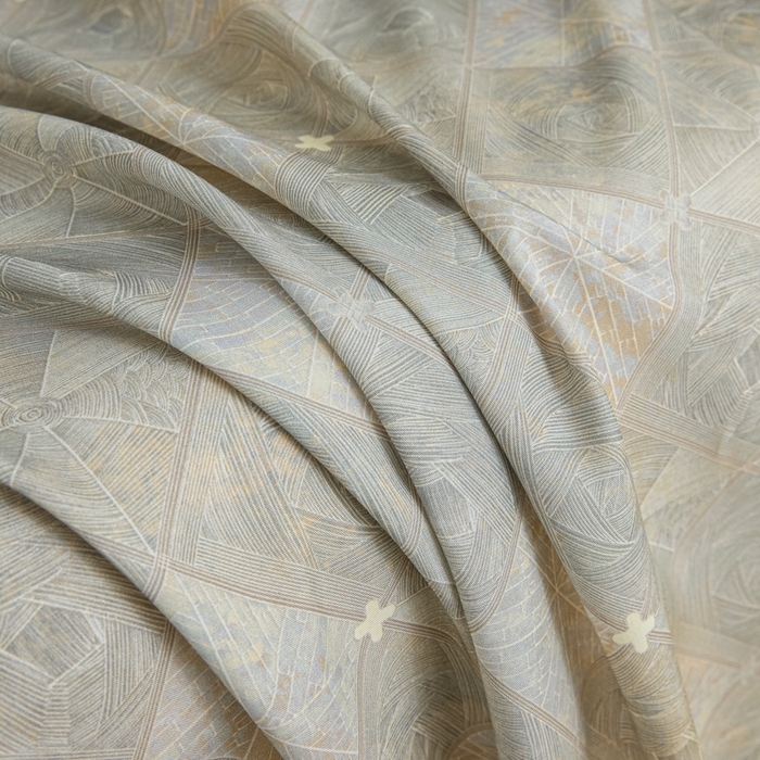 91家纺网 家纺一手货源 找家纺 禾时 2026春夏新款50s莱赛尔天丝床单三件套床单单件 西亚图（灰）