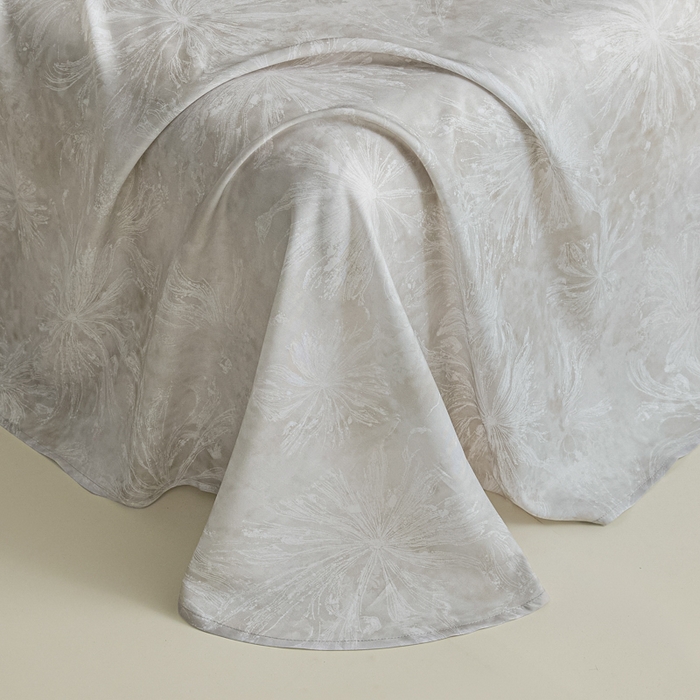 91家纺网 家纺一手货源 找家纺 禾时 2026春夏新款50s莱赛尔天丝床单三件套床单单件 斯嘉丽（灰）