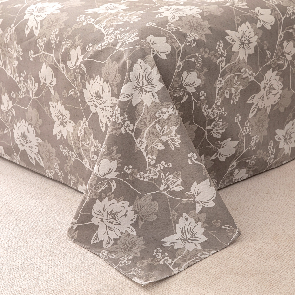 91家纺网 家纺一手货源 找家纺 首爱家纺 2026新款棉麻老粗布床单凉席 墨棠