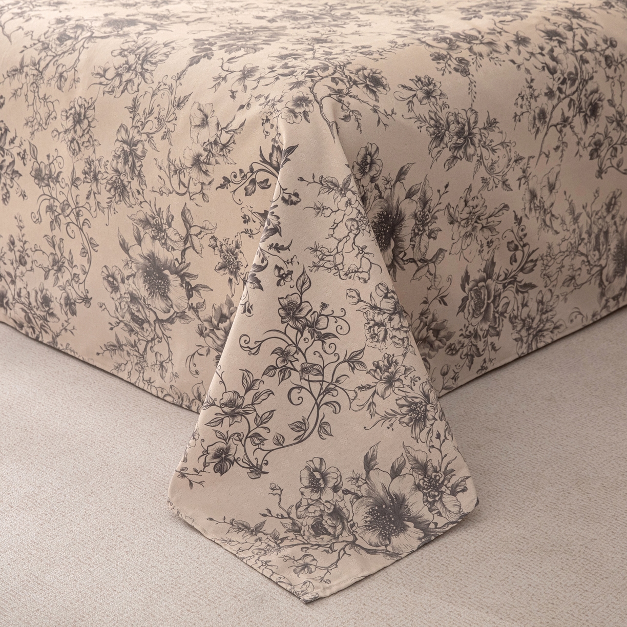 91家纺网 家纺一手货源 找家纺 首爱家纺 2026新款棉麻老粗布床单凉席 霜藤