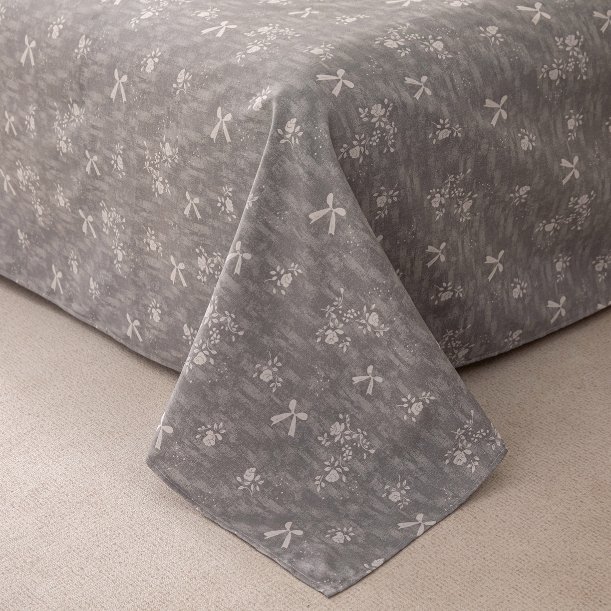 91家纺网 家纺一手货源 找家纺 首爱家纺 2026新款棉麻老粗布床单凉席 星蝶