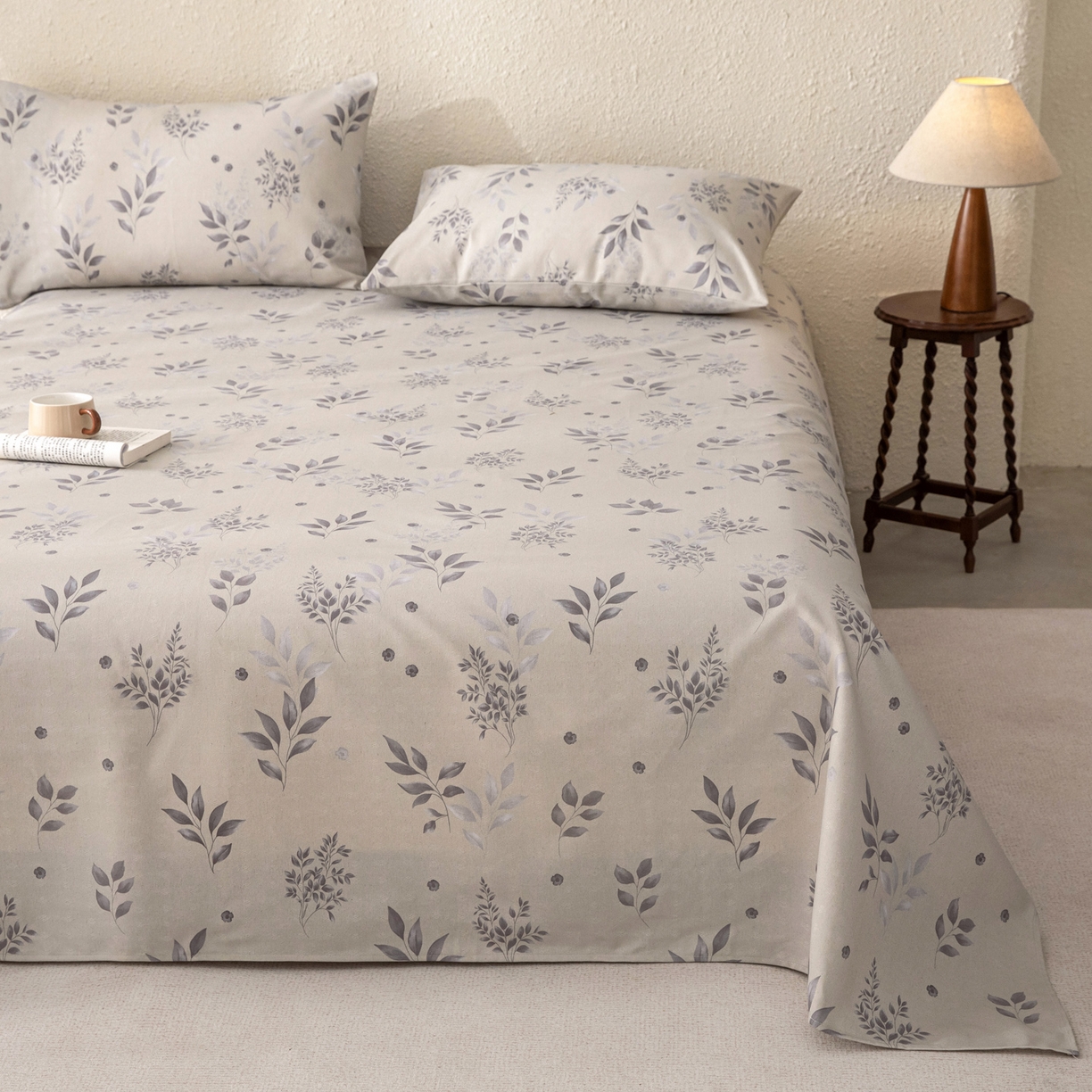 91家纺网 家纺一手货源 找家纺 首爱家纺 2026新款棉麻老粗布床单凉席 云荞