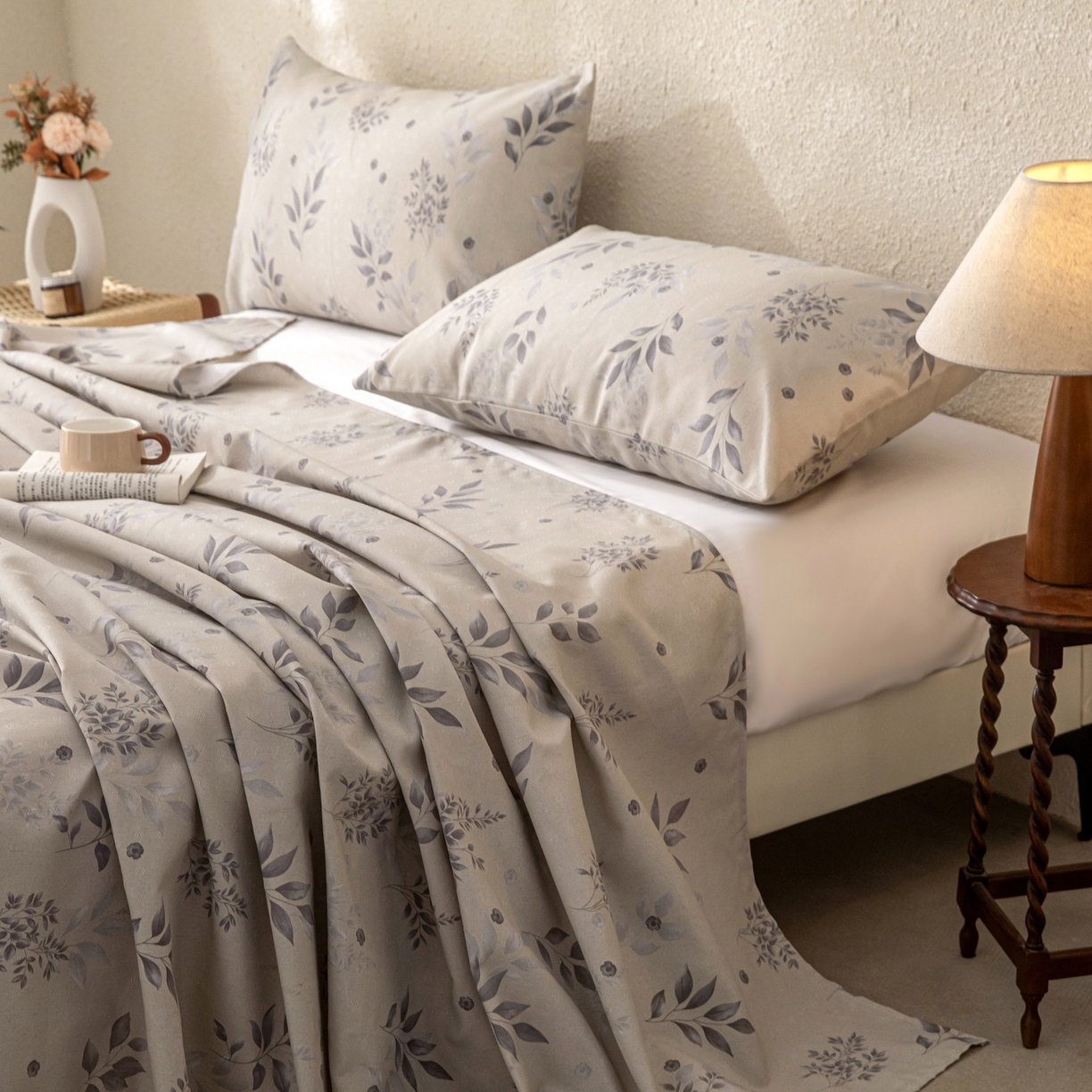 91家纺网 家纺一手货源 找家纺 首爱家纺 2026新款棉麻老粗布床单凉席 云荞