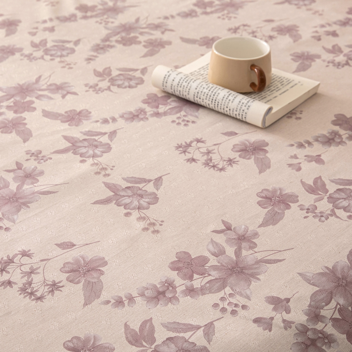 91家纺网 家纺一手货源 找家纺 首爱家纺 2026新款棉麻老粗布床单凉席 紫鸢