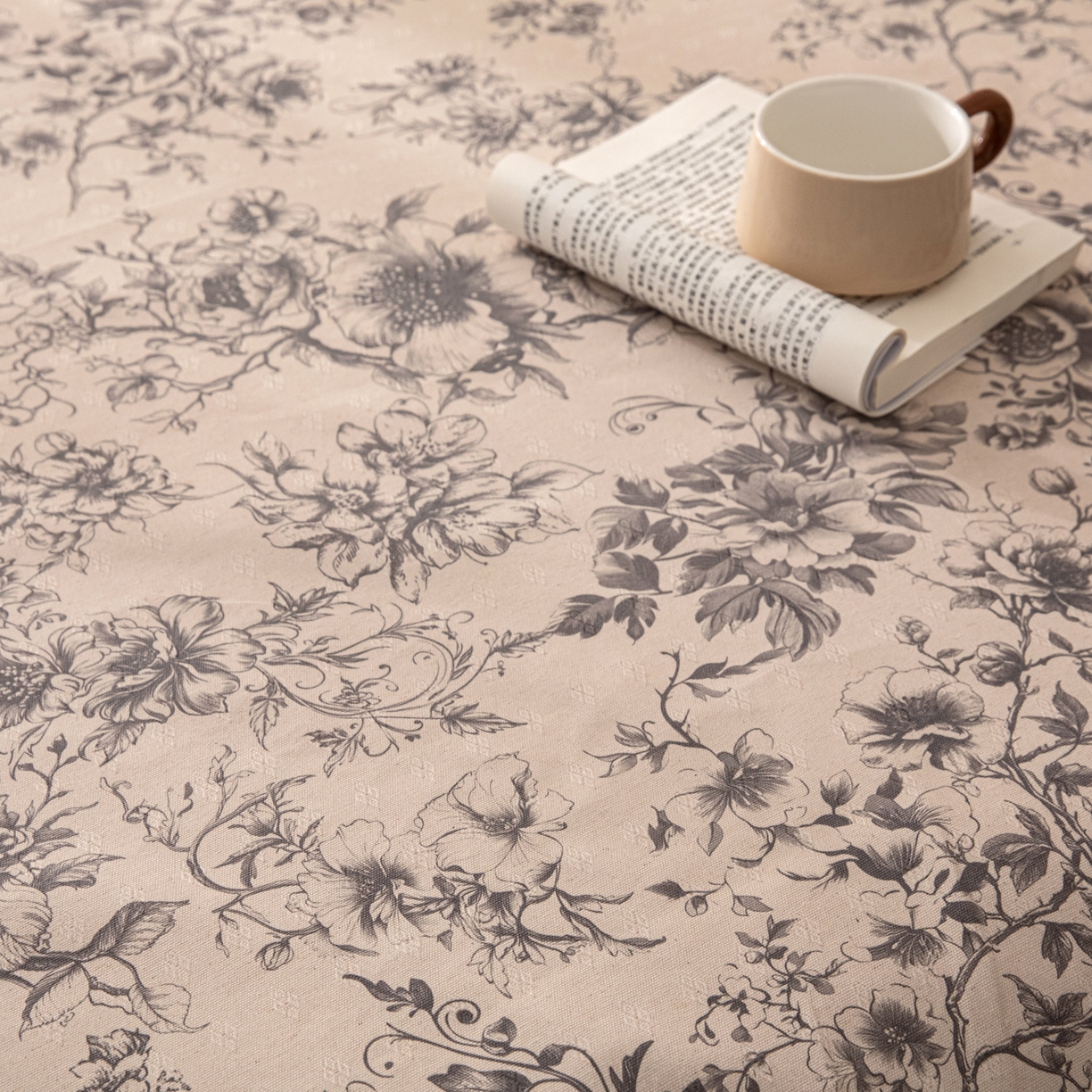 91家纺网 家纺一手货源 找家纺 棉乐町家居 2026新款棉麻老粗布床单亚麻老粗布凉席 霜藤