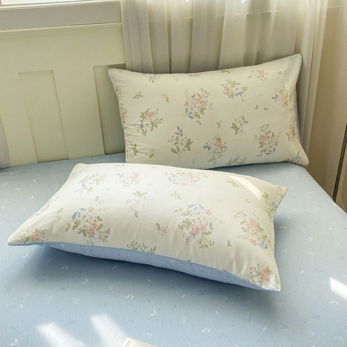 91家纺网 家纺一手货源 找家纺 红日子纺织品 2026新款小清新12868全棉纯棉学生卡通款四件套 遥遥花期