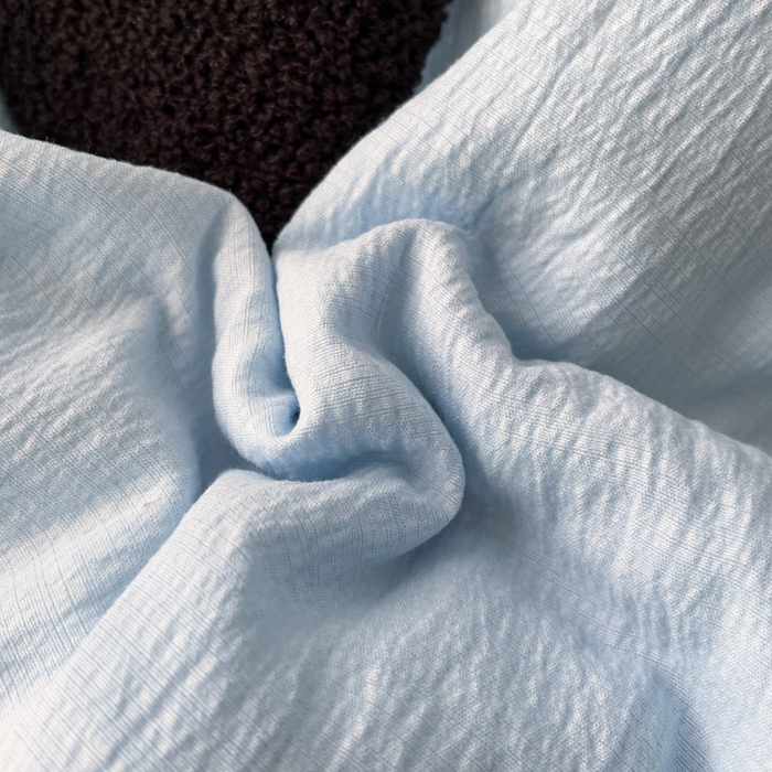 91家纺网 家纺一手货源 找家纺 花伞家居 2026新款小马毛巾绣双层纱四件套含买家秀 马上发财-奶蓝