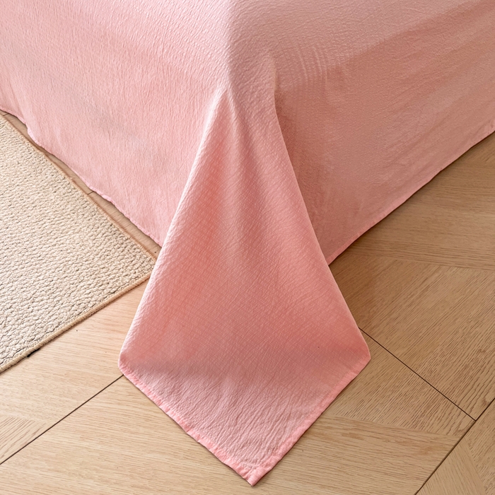 91家纺网 家纺一手货源 找家纺 花伞家居 2026新款小马毛巾绣双层纱四件套含买家秀 马上发财-玉