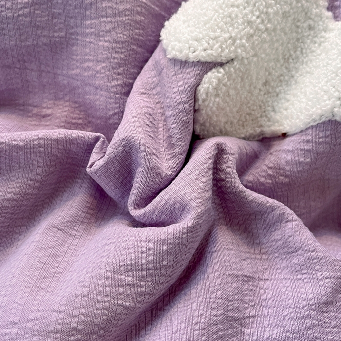 91家纺网 家纺一手货源 找家纺 花伞家居 2026新款小马毛巾绣双层纱四件套含买家秀 马上发财-风信紫