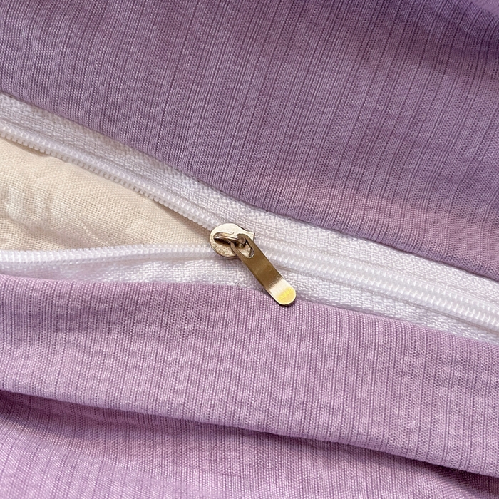 91家纺网 家纺一手货源 找家纺 花伞家居 2026新款小马毛巾绣双层纱四件套含买家秀 马上发财-风信紫