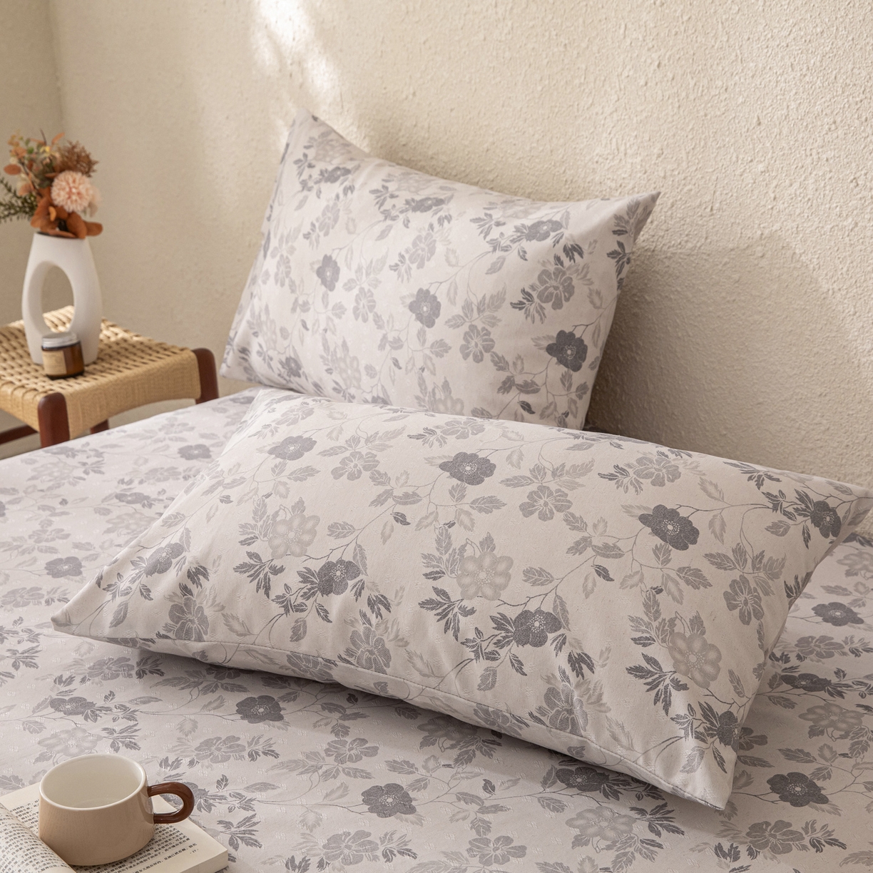 91家纺网 家纺一手货源 找家纺 金泰莱 2026新款棉麻老粗布床单亚麻老粗布凉席 雾蔷