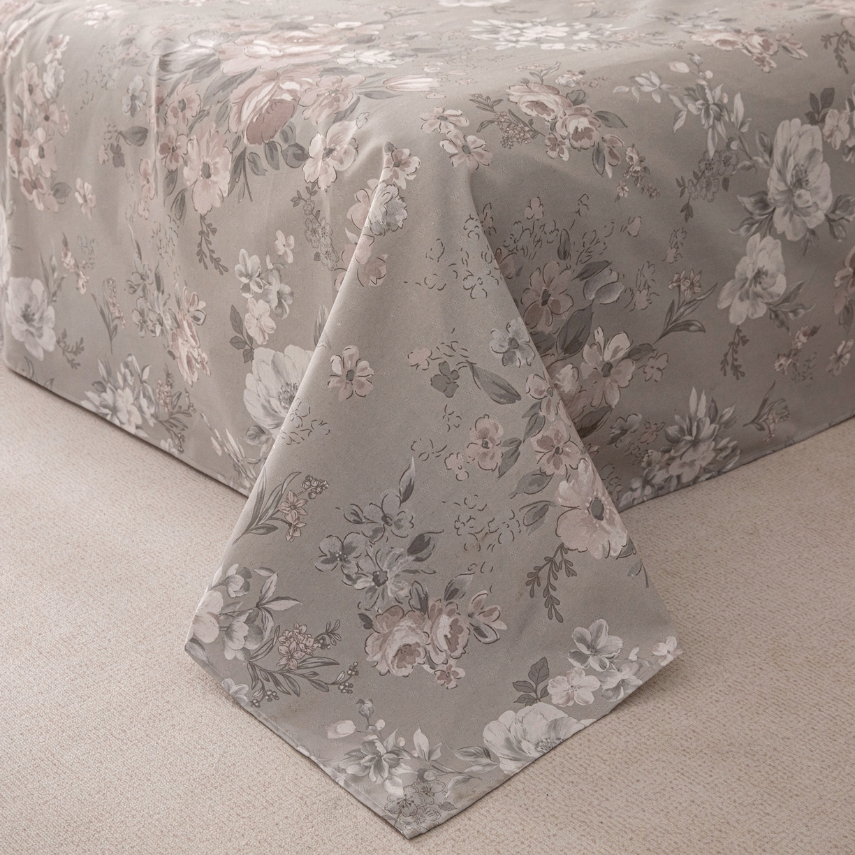 91家纺网 家纺一手货源 找家纺 金泰莱 2026新款棉麻老粗布床单亚麻老粗布凉席 烟樱