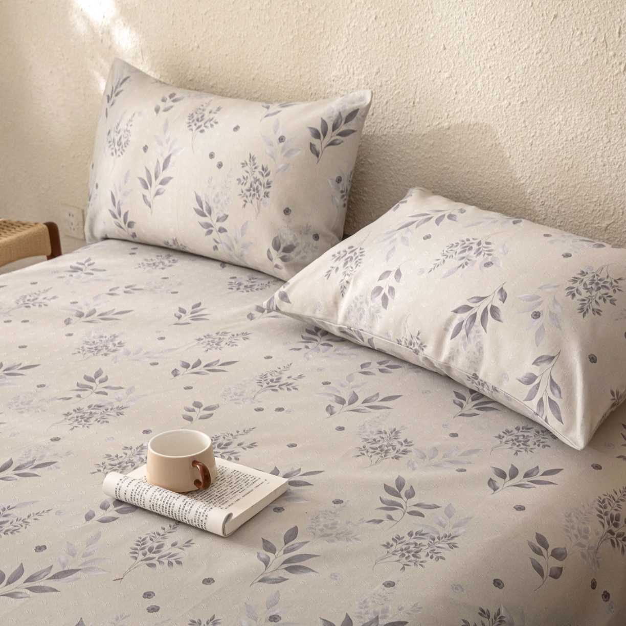 91家纺网 家纺一手货源 找家纺 金泰莱 2026新款棉麻老粗布床单亚麻老粗布凉席 云荞