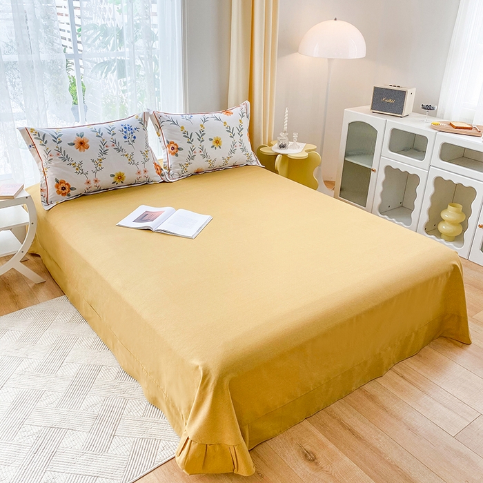 91家纺网 家纺一手货源 找家纺 （总）缘舒家纺 2025新款全棉纯棉加厚磨毛床单单件--单床单