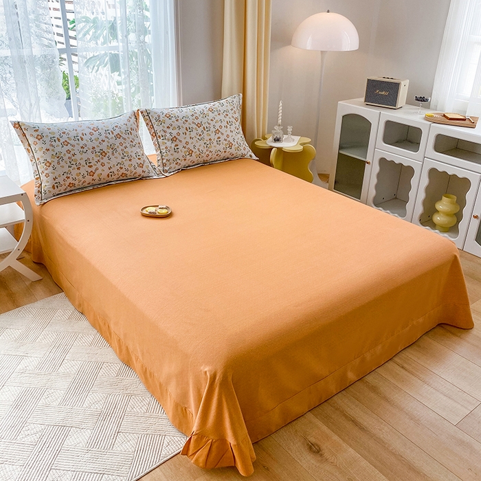 91家纺网 家纺一手货源 找家纺 （总）缘舒家纺 2025新款全棉纯棉加厚磨毛床单单件--单床单