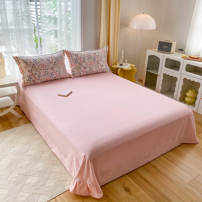 91家纺网 家纺一手货源 找家纺 （总）缘舒家纺 2025新款全棉纯棉加厚磨毛床单单件--单床单