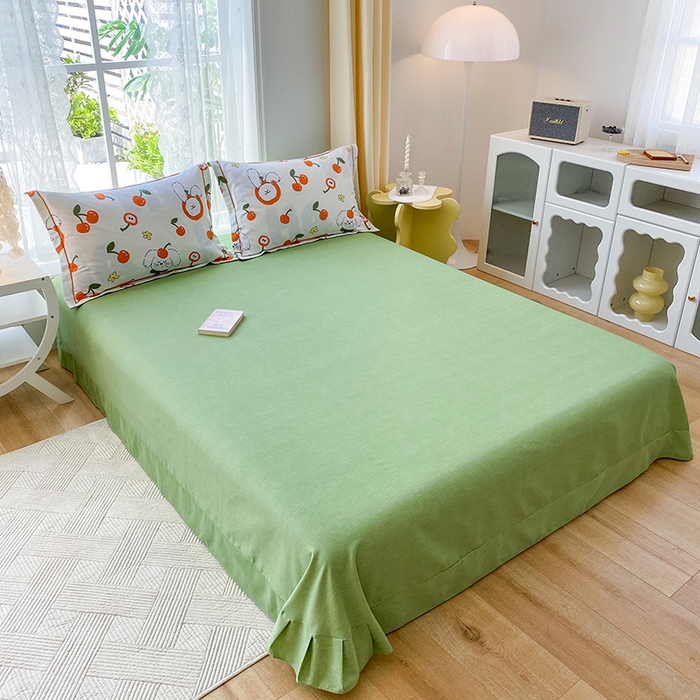 91家纺网 家纺一手货源 找家纺 （总）缘舒家纺 2025新款全棉纯棉加厚磨毛床单单件--单床单