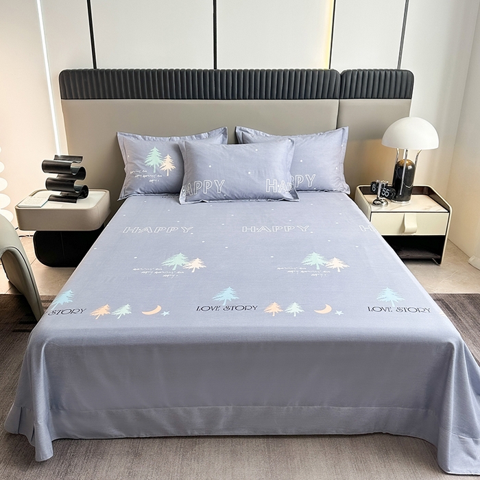 91家纺网 家纺一手货源 找家纺 （总）缘舒家纺 2025新款全棉纯棉加厚磨毛床单单件--单床单