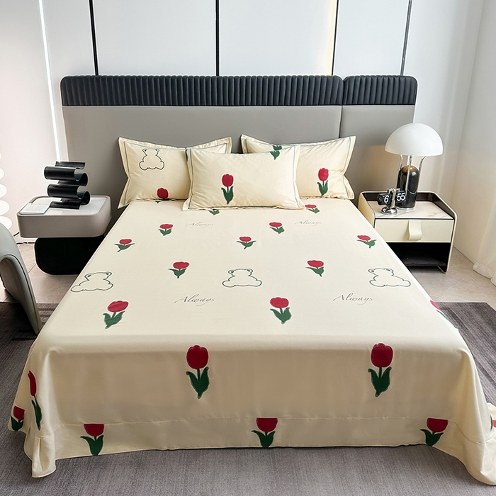 91家纺网 家纺一手货源 找家纺 （总）缘舒家纺 2025新款全棉纯棉加厚磨毛床单单件--单床单