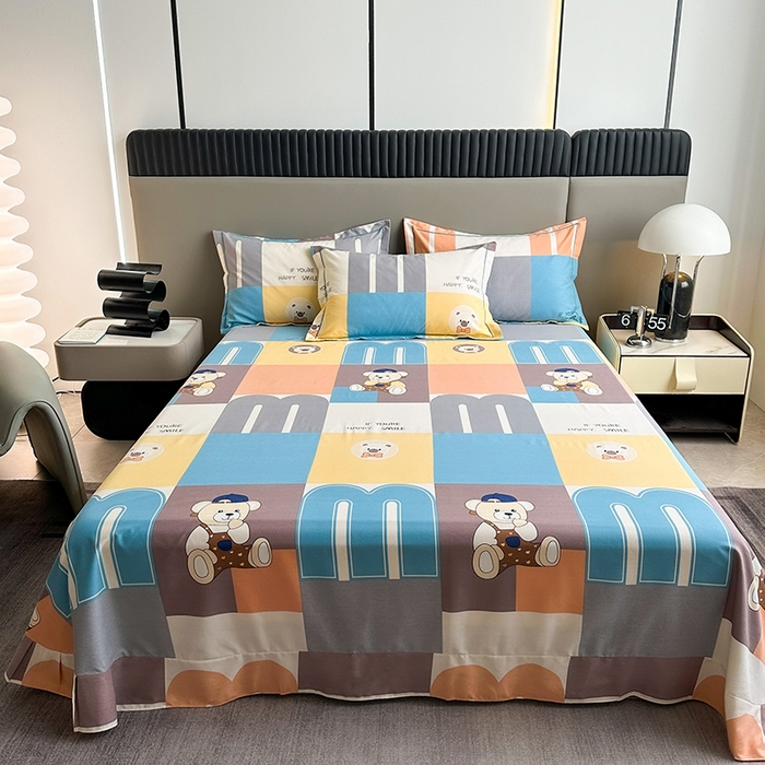 91家纺网 家纺一手货源 找家纺 （总）缘舒家纺 2025新款全棉纯棉加厚磨毛床单单件--单床单