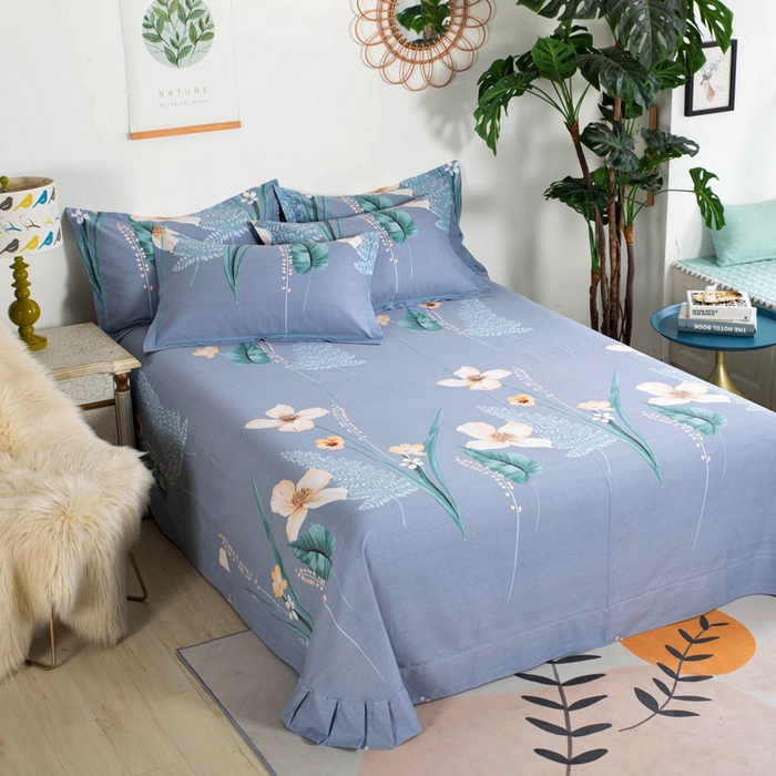 91家纺网 家纺一手货源 找家纺 （总）缘舒家纺 2025新款全棉纯棉加厚磨毛床单单件--单床单