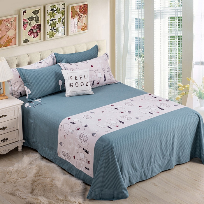 91家纺网 家纺一手货源 找家纺 （总）缘舒家纺 2025新款全棉纯棉加厚磨毛床单单件--单床单