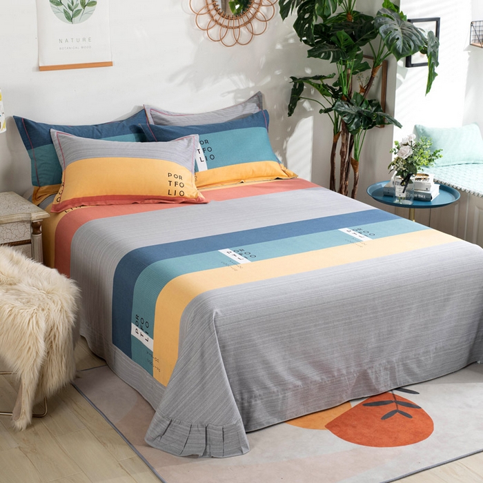 91家纺网 家纺一手货源 找家纺 （总）缘舒家纺 2025新款全棉纯棉加厚磨毛床单单件--单床单