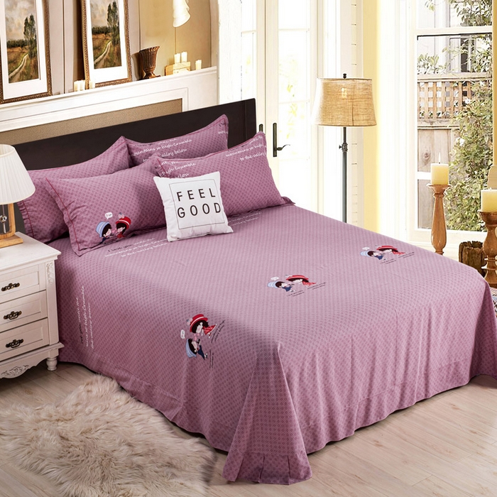 91家纺网 家纺一手货源 找家纺 （总）缘舒家纺 2025新款全棉纯棉加厚磨毛床单单件--单床单