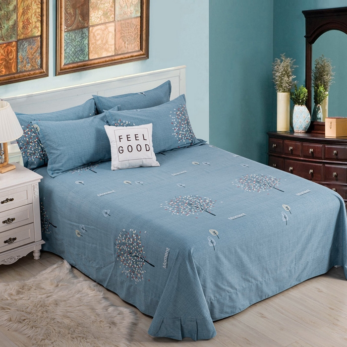 91家纺网 家纺一手货源 找家纺 （总）缘舒家纺 2025新款全棉纯棉加厚磨毛床单单件--单床单