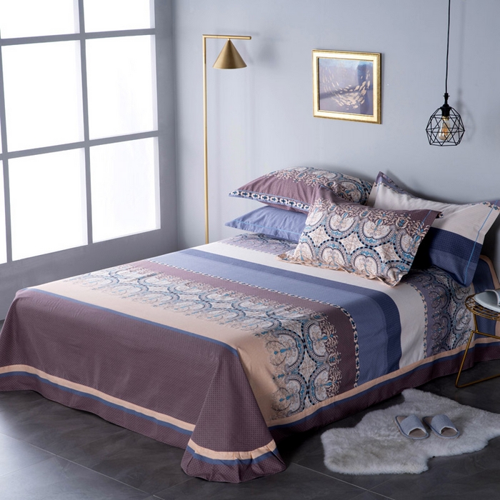 91家纺网 家纺一手货源 找家纺 （总）缘舒家纺 2025新款全棉纯棉加厚磨毛床单单件--单床单