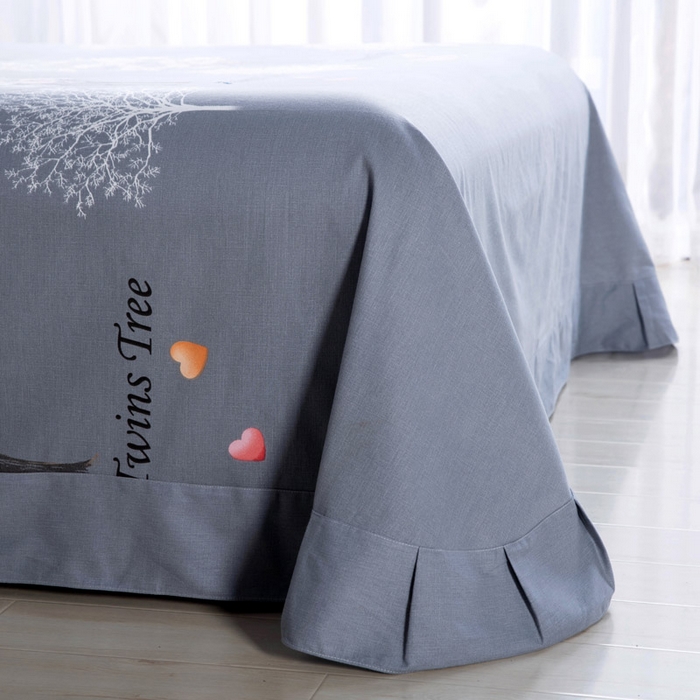 91家纺网 家纺一手货源 找家纺 缘舒家纺 2025新款全棉纯棉加厚磨毛床单单件--单床单 昕薇-蓝