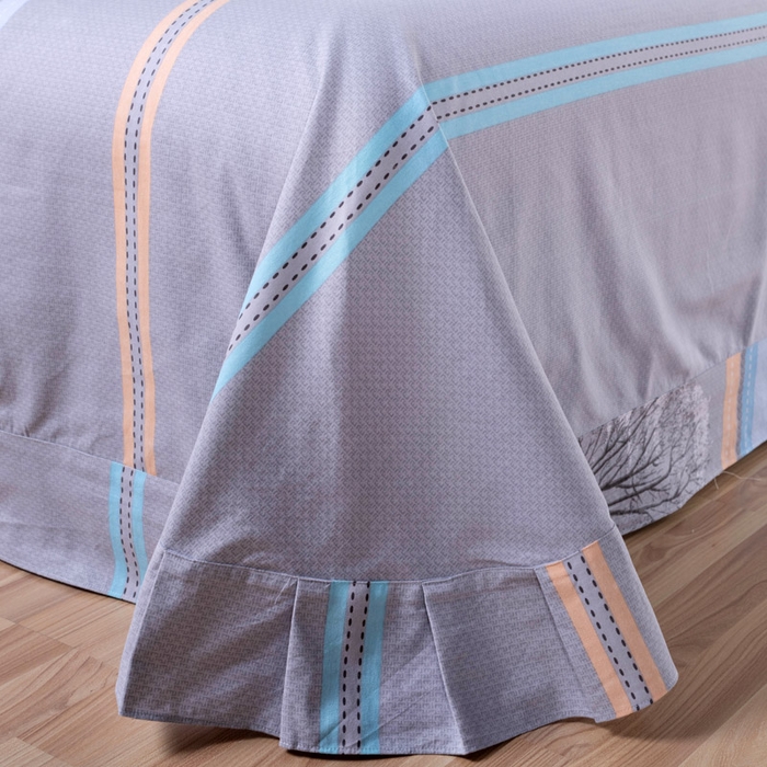 91家纺网 家纺一手货源 找家纺 缘舒家纺 2025新款全棉纯棉加厚磨毛床单单件--单床单 云淡风轻