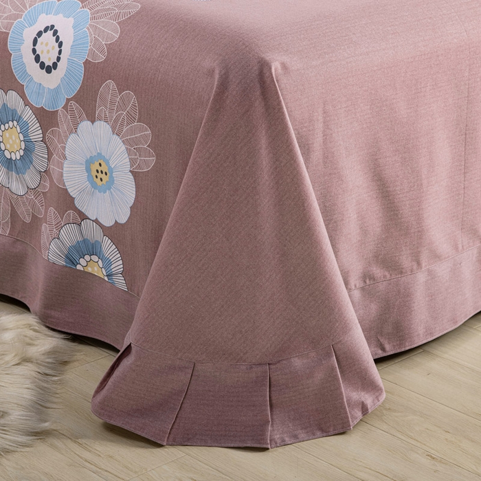 91家纺网 家纺一手货源 找家纺 缘舒家纺 2025新款全棉纯棉加厚磨毛床单单件--单床单 美人吟