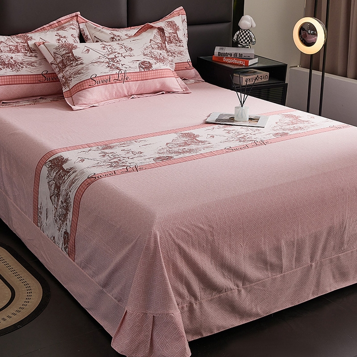 缘舒家纺 2025新款全棉纯棉加厚磨毛床单单件--单床单 爱莎