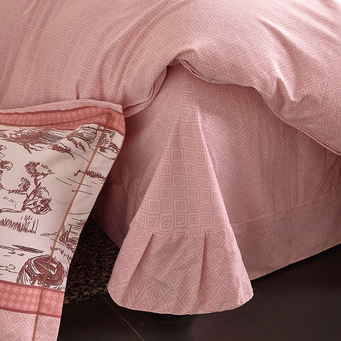 91家纺网 家纺一手货源 找家纺 缘舒家纺 2025新款全棉纯棉加厚磨毛床单单件--单床单 爱莎