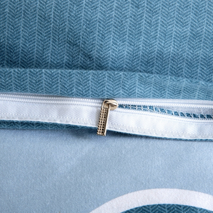 91家纺网 家纺一手货源 找家纺 缘舒家纺 2025新款全棉纯棉磨毛加厚四件套 心意-灰