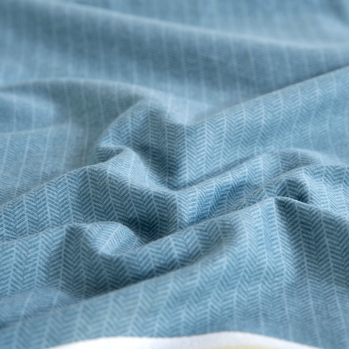 91家纺网 家纺一手货源 找家纺 缘舒家纺 2025新款全棉纯棉磨毛加厚四件套 心意-灰