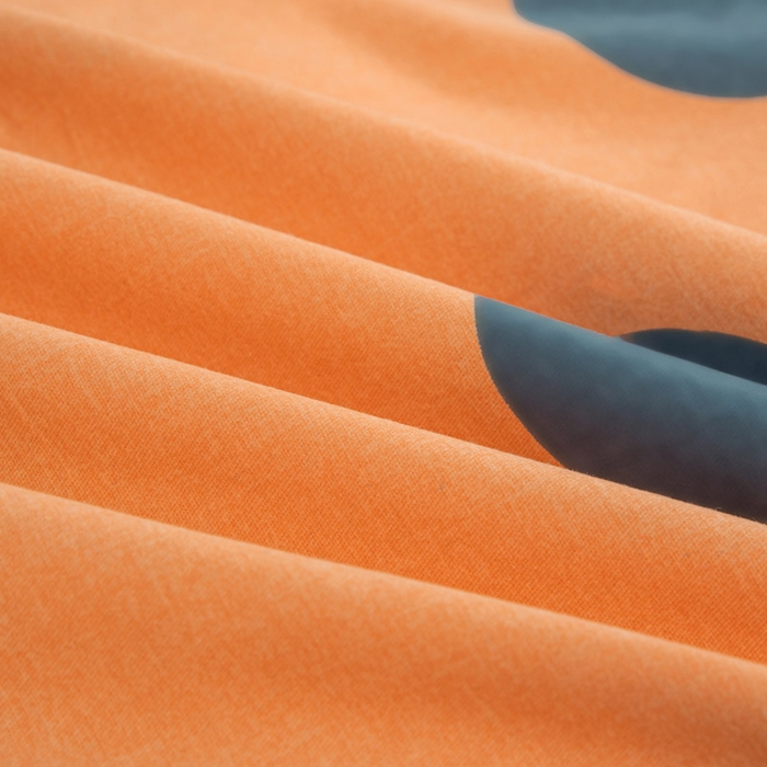 91家纺网 家纺一手货源 找家纺 缘舒家纺 2025新款全棉纯棉磨毛加厚四件套 波点舞台-桔