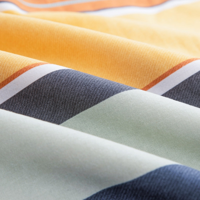 91家纺网 家纺一手货源 找家纺 缘舒家纺 2025新款全棉纯棉磨毛加厚四件套 潮青春-桔