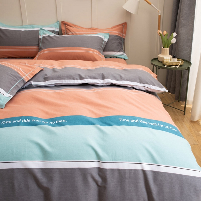 91家纺网 家纺一手货源 找家纺 缘舒家纺 2025新款全棉纯棉磨毛加厚四件套 维奥-绿