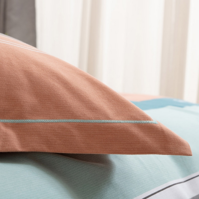 91家纺网 家纺一手货源 找家纺 缘舒家纺 2025新款全棉纯棉磨毛加厚四件套 维奥-绿