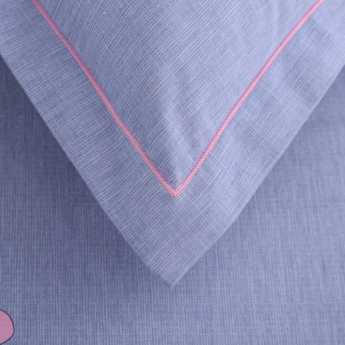 91家纺网 家纺一手货源 找家纺 缘舒家纺 2025新款全棉纯棉磨毛加厚四件套 斑马-灰