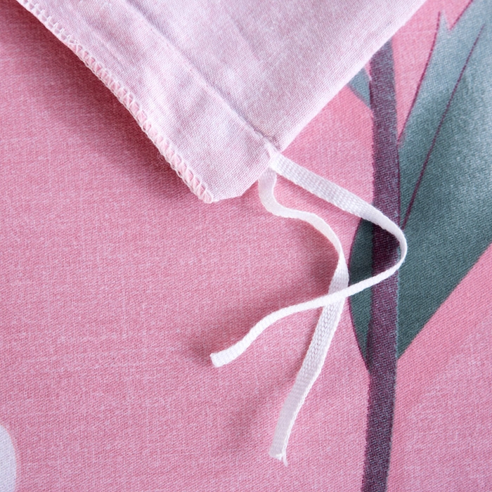 91家纺网 家纺一手货源 找家纺 缘舒家纺 2025新款全棉纯棉磨毛加厚四件套 彼岸炫美-粉