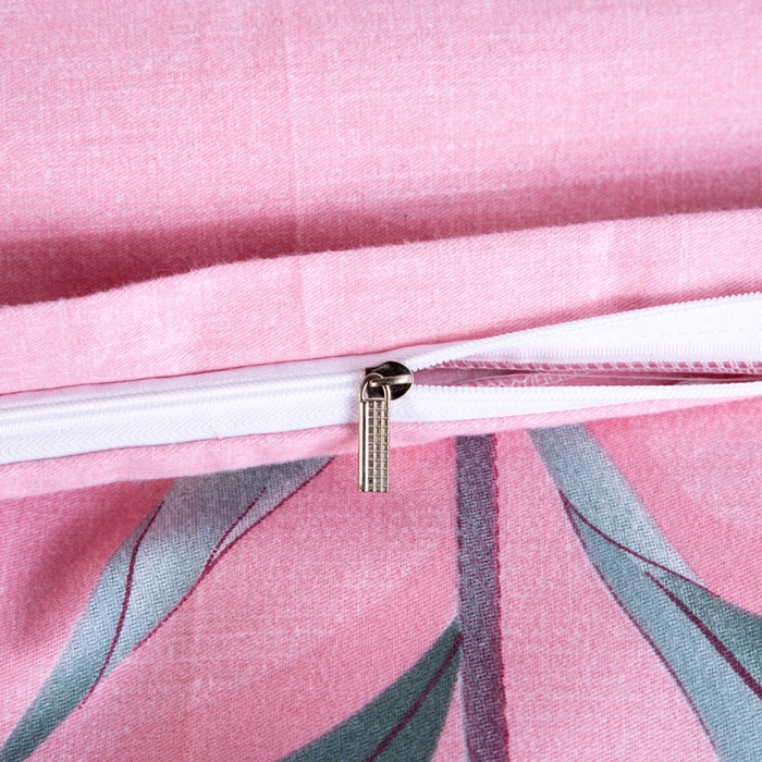 91家纺网 家纺一手货源 找家纺 缘舒家纺 2025新款全棉纯棉磨毛加厚四件套 彼岸炫美-粉