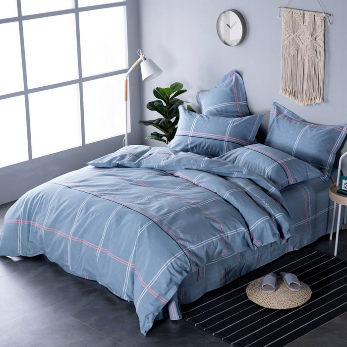 91家纺网 家纺一手货源 找家纺 缘舒家纺 2025新款全棉纯棉磨毛加厚四件套 布兰奇-兰