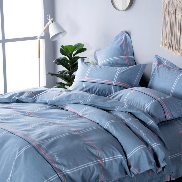 91家纺网 家纺一手货源 找家纺 缘舒家纺 2025新款全棉纯棉磨毛加厚四件套 布兰奇-兰