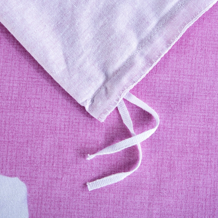 91家纺网 家纺一手货源 找家纺 缘舒家纺 2025新款全棉纯棉磨毛加厚四件套 春暖花开-红