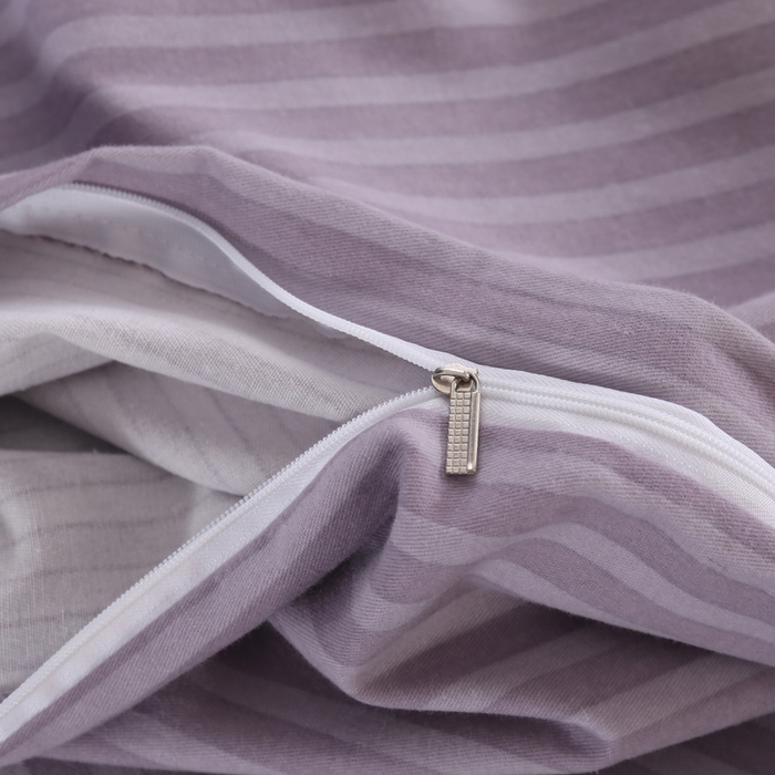 91家纺网 家纺一手货源 找家纺 缘舒家纺 2025新款全棉纯棉磨毛加厚四件套 浮香-灰