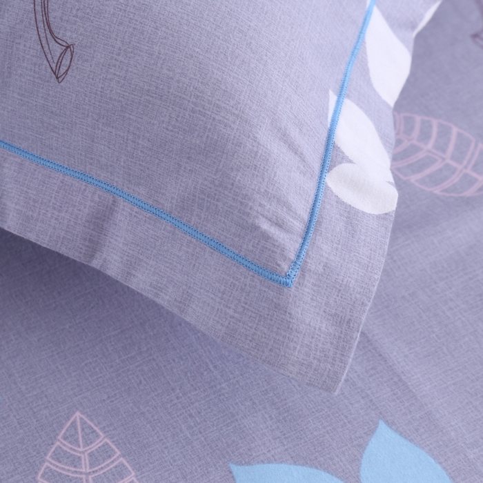 91家纺网 家纺一手货源 找家纺 缘舒家纺 2025新款全棉纯棉磨毛加厚四件套 沁香花语-紫